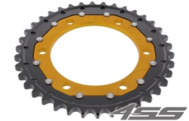 Rear chain sprocket ZF DUAL 479,38 teeth - black/gold