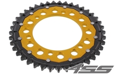 Rear chain sprocket ZF DUAL 479,41 teeth - black/gold