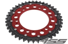 Rear chain sprocket ZF DUAL 479,41 teeth - black/red