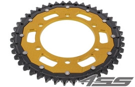 Rear chain sprocket ZF DUAL 479,44 teeth - black/gold