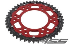 Rear chain sprocket ZF DUAL 479,45 teeth - black/red