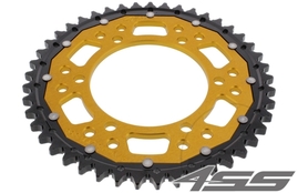 Rear chain sprocket ZF DUAL 479,47 teeth - black/gold