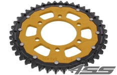 Rear chain sprocket ZF DUAL 488,41 teeth - black/gold