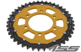 Rear chain sprocket ZF DUAL 488,41 teeth - black/gold