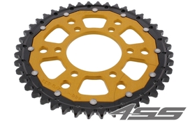 Rear chain sprocket ZF DUAL 488,48 teeth - black/gold