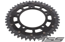 Rear chain sprocket ZF DUAL 7,45 teeth - black/black