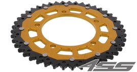 Rear chain sprocket ZF DUAL 7,46 teeth - black/gold