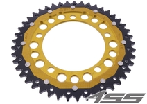 Rear chain sprocket ZF DUAL 10,45 teeth - black/gold