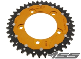 Rear chain sprocket ZF DUAL 702,40 teeth - black/gold