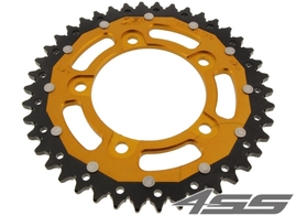 Rear chain sprocket ZF DUAL 702,44 teeth - black/gold