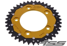 Rear chain sprocket ZF DUAL 746,39 teeth - black/gold