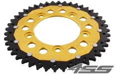 Rear chain sprocket ZF DUAL 746,44 teeth - black/gold
