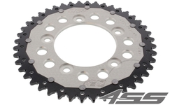 Rear chain sprocket ZF DUAL 746,44 teeth - black/silver