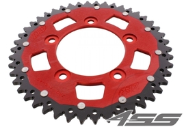 Rear chain sprocket ZF DUAL 746,46 teeth - black/red