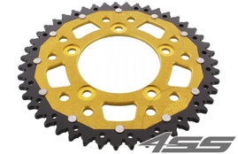 Rear chain sprocket ZF DUAL 746,47 teeth - black/gold