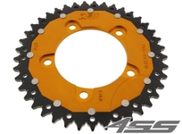 Rear chain sprocket ZF DUAL 713,41 teeth - black/gold