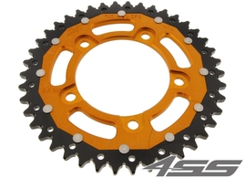 Rear chain sprocket ZF DUAL 713,42 teeth - black/gold