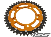 Rear chain sprocket ZF DUAL 713,43 teeth - black/gold
