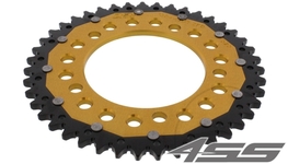 Rear chain sprocket ZF DUAL 1304,44 teeth - black/gold