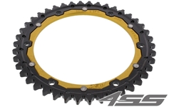 Rear chain sprocket ZF DUAL 2011,43 teeth - black/gold