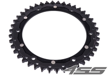 Rear chain sprocket ZF DUAL 2011,44 teeth - black/black