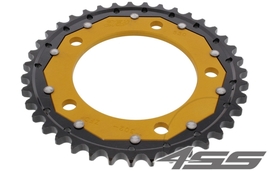 Rear chain sprocket ZF DUAL 302,39 teeth - black/gold