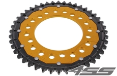 Rear chain sprocket ZF DUAL 302,44 teeth - black/gold