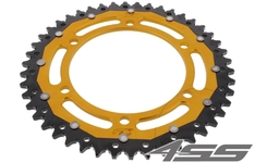 Rear chain sprocket ZF DUAL 305,46 teeth - black/gold