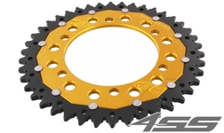 Rear chain sprocket ZF DUAL 486,42 teeth - black/gold