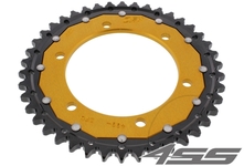 Rear chain sprocket ZF DUAL 499,38 teeth - black/gold