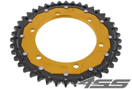 Rear chain sprocket ZF DUAL 499,39 teeth - black/gold