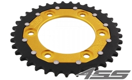 Rear chain sprocket ZF DUAL 735,37 teeth - black/gold