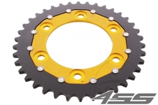 Rear chain sprocket ZF DUAL 735,38 teeth - black/gold