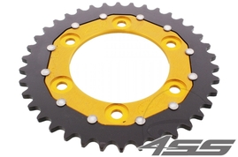 Rear chain sprocket ZF DUAL 735,38 teeth - black/gold