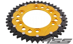 Rear chain sprocket ZF DUAL 735,41 teeth - black/gold
