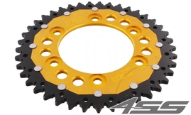 Rear chain sprocket ZF DUAL 735,41 teeth - black/gold