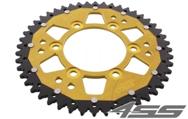 Rear chain sprocket ZF DUAL 735,45 teeth - black/gold