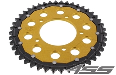 Rear chain sprocket ZF DUAL 807,44 teeth - black/gold