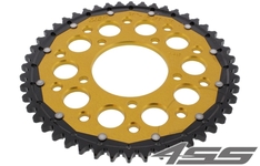 Rear chain sprocket ZF DUAL 807,48 teeth - black/gold