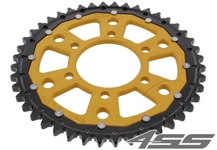 Rear chain sprocket ZF DUAL 816,45 teeth - black/gold
