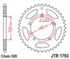 Rear chain sprocket JTR1793,42 teeth - 520 chain conversion - black