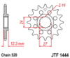 Front chain sprocket JTF1444,15 teeth - 520 chain conversion