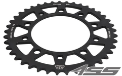 Duralumin rear chain sprocket JTA1303,49 teeth - 520 chain conversion - black
