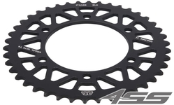 Duralumin rear chain sprocket JTA486,46 teeth - 520 chain conversion - black