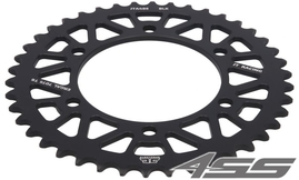 Duralumin rear chain sprocket JTA486,46 teeth - 520 chain conversion - black