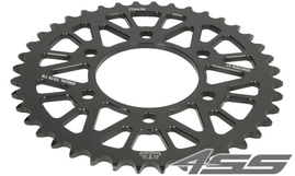 Duralumin rear chain sprocket JTA478,43 teeth - 520 chain conversion - black
