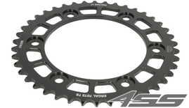 Duralumin rear chain sprocket JTA1308,42 teeth - 520 chain conversion - black
